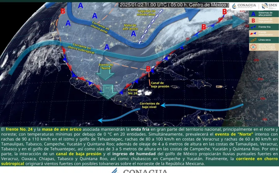 Se mantendrá ambiente frío en gran parte del territorio oaxaqueño