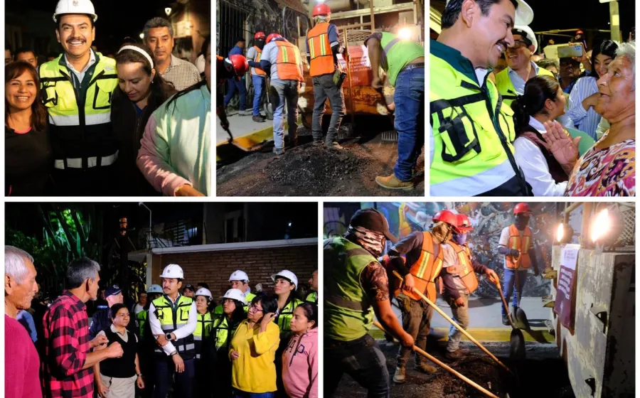 Celebran inicio de obras de bacheo en Oaxaca de Juárez