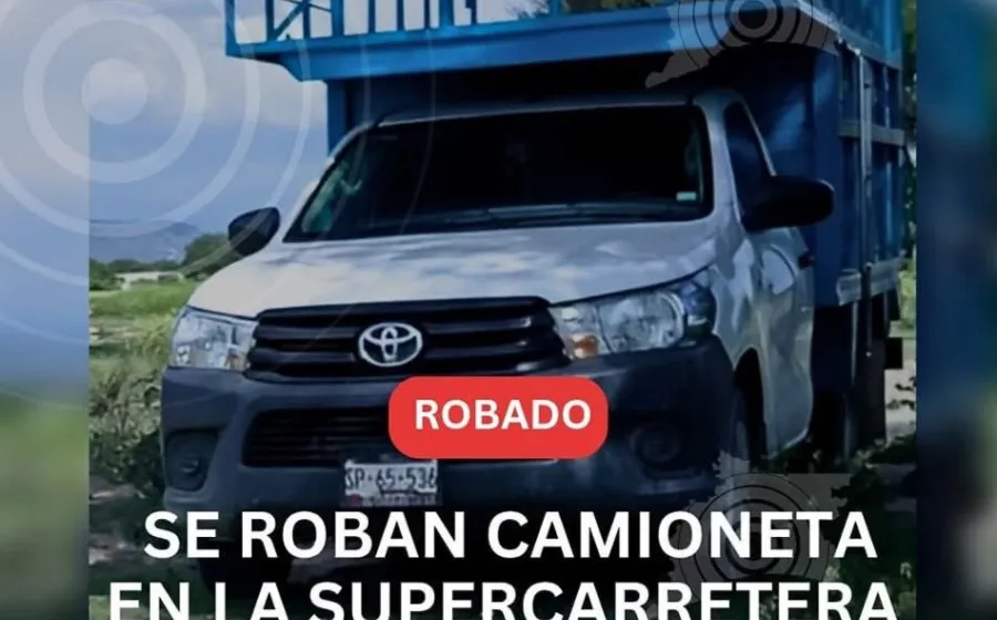 A mano armada se roban camioneta en la vía Mitla - Tehuantepec