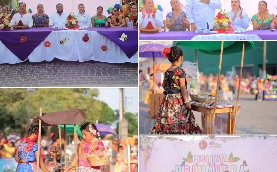 DIF Juchitán celebra la primavera con festival y kermés infantil