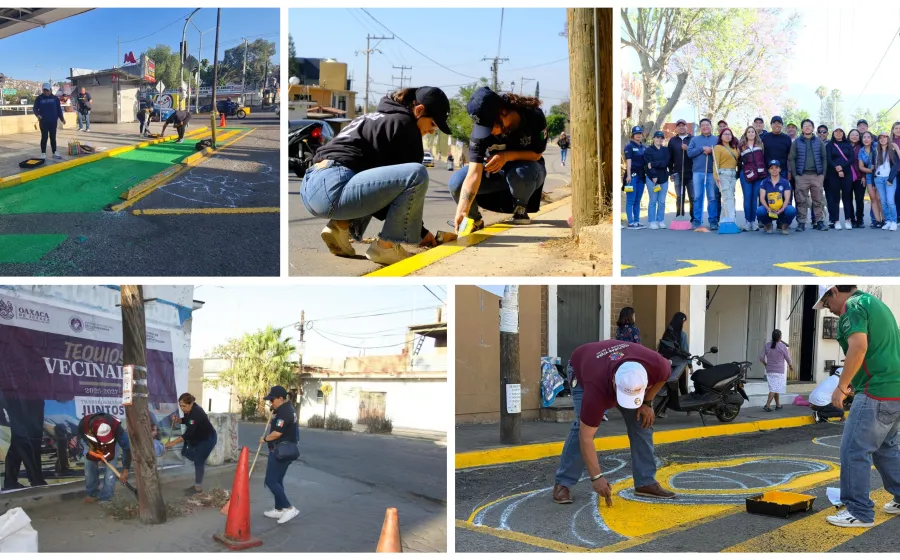 Tequios Vecinales simultáneos en Oaxaca de Juárez: Un esfuerzo colectivo para mejorar la capital