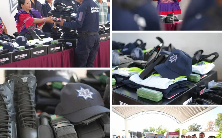 Impulsa Xoxocotlán dignificación policial con equipo, apoyos y certificaciones