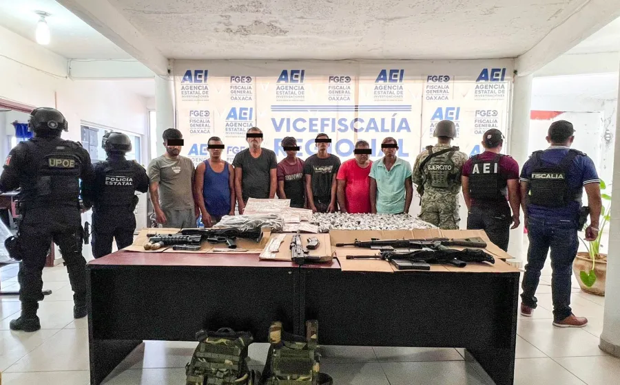 Siete detenidos tras enfrentamiento armado en San Juan Cacahuatepec