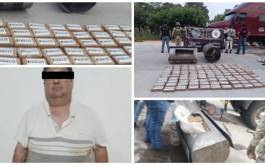 En el Istmo aseguran cargamento con 220 paquetes de cocaína escondidos en el tanque de combustible de un tráiler