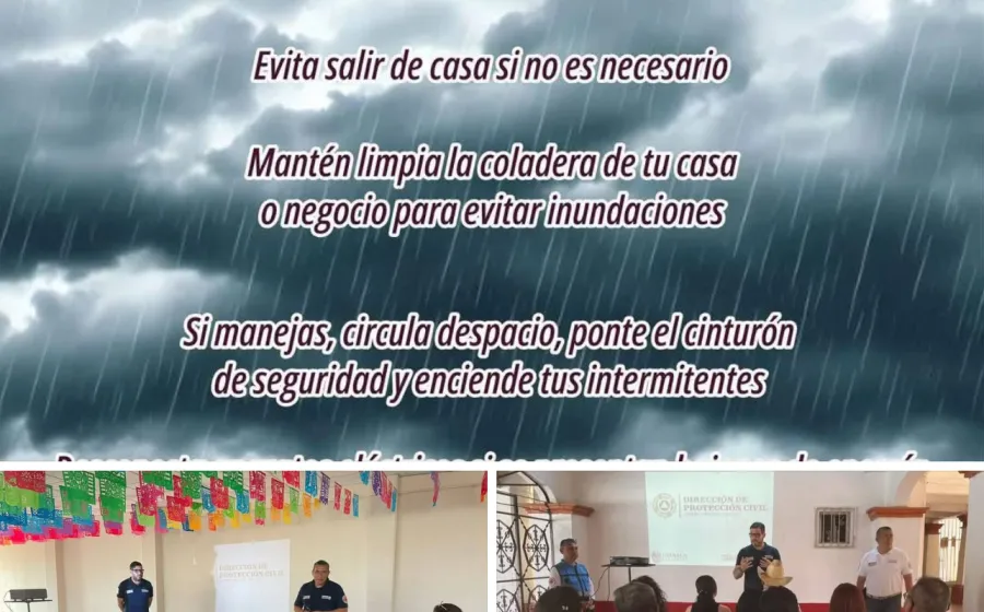 Prioriza Municipio de Oaxaca de Juárez seguridad y prevención ante lluvias con capacitación a Comités Vecinales