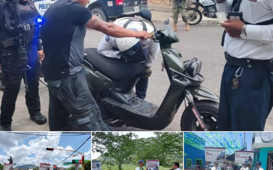 Refuerza Policía Vial Estatal acciones de concientización para prevenir accidentes en motocicleta
