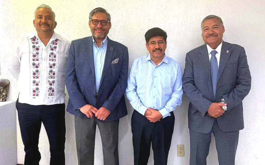 Rector de la UABJO y de otras universidades se reúnen con el ministro Hugo Aguilar