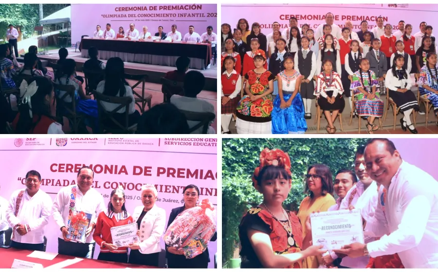 Reconoce IEEPO talento estudiantil oaxaqueño en la Olimpiada del Conocimiento Infantil 2025