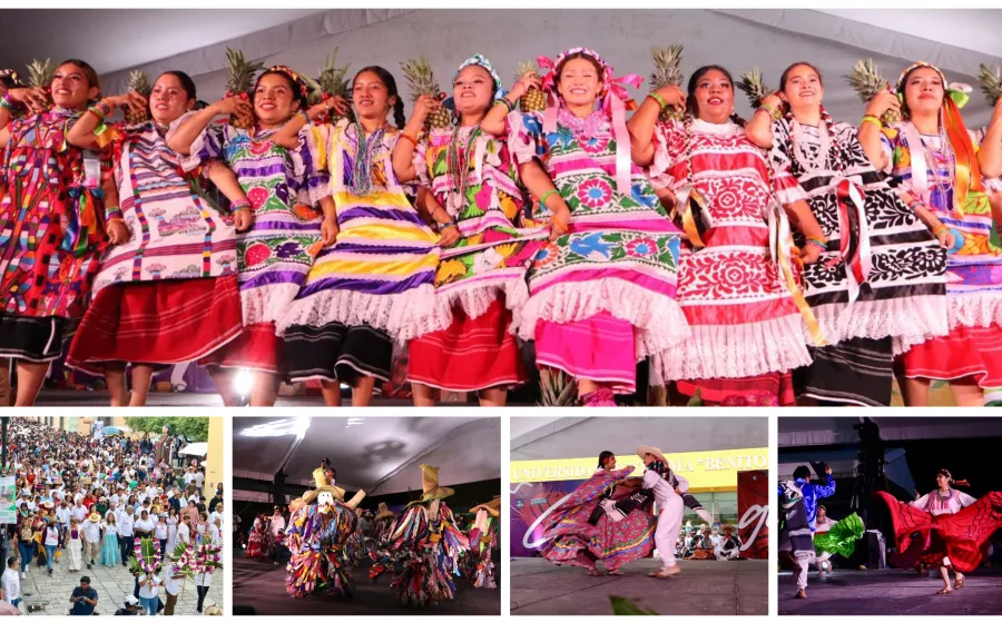 La UABJO se llenó de fiesta con su 4a. Guelaguetza Universitaria