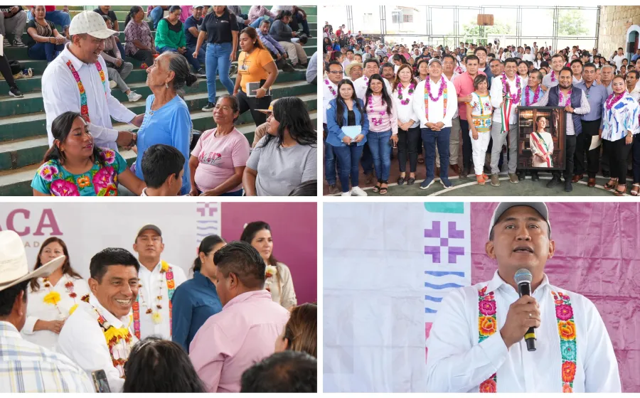 Recorre Nino Morales con Jara, municipios de los Valles Centrales