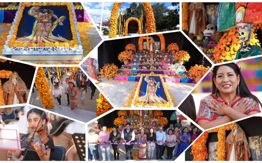 El monumental altar de Xoxocotlán: el alma de Oaxaca entre flores, copal y tradiciones