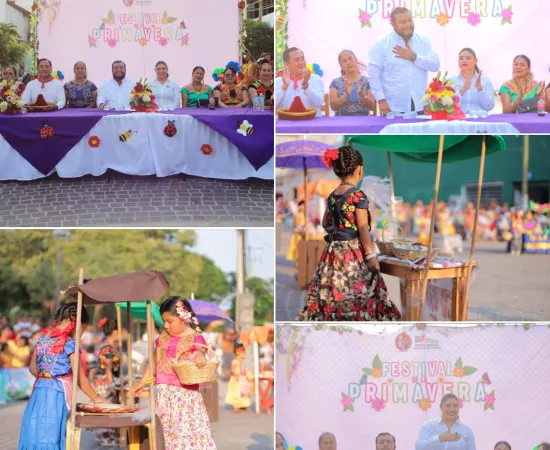 DIF Juchitán celebra la primavera con festival y kermés infantil