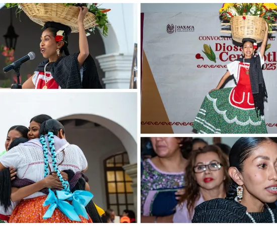 Joselyn Pamela Mendoza Reyes, representante de la Diosa Centéotl 2025 de Oaxaca de Juárez