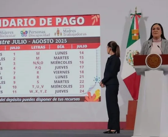 Pagos bienestar del 1 al 24 de julio