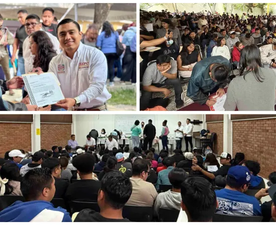 Entrega IEEPO constancias de asignación de claves a normalistas y becarios