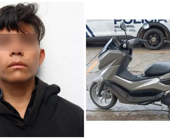 Policía Municipal detiene a dos personas por el presunto robo de una motocicleta