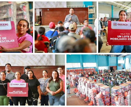Comunidades de la Sierra sur de Oaxaca, reciben mobiliario