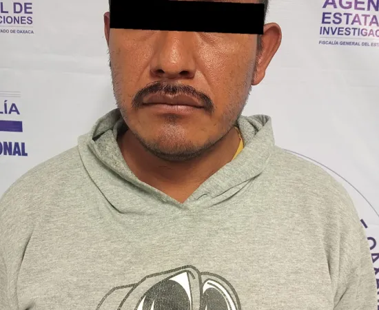 Detiene a sujeto por homicidio cometido con disparos de arma de fuego en el Valle de Etla