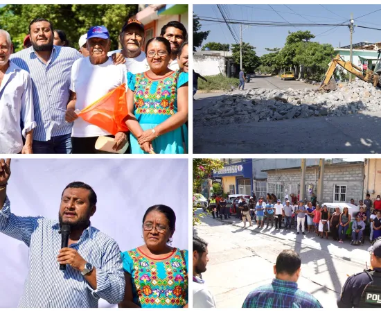 Miguel Quetu arranca la rehabilitación de la av. Insurgentes
