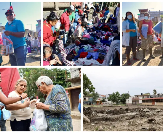 La solidaridad del pueblo juchiteco llegó a las familias damnificadas de Veracruz