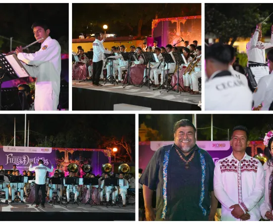 Xoxocotlán, corazón de Oaxaca, celebra el Día de los Fieles Difuntos con la banda de música del CECAM